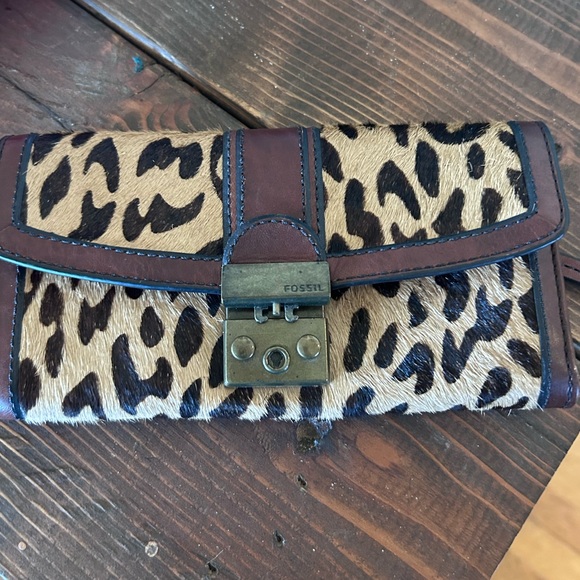 Fossil Handbags - Fossil Animal Print Leather Wallet